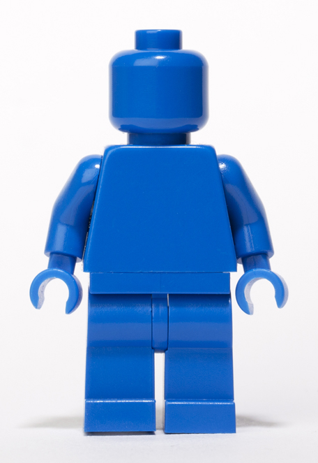 Blue Lego Monochrome minifigure